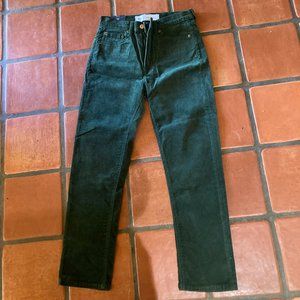Gap - Women's High Rise Corduroy Vintage Slim Pants with Washwell - Forest Green